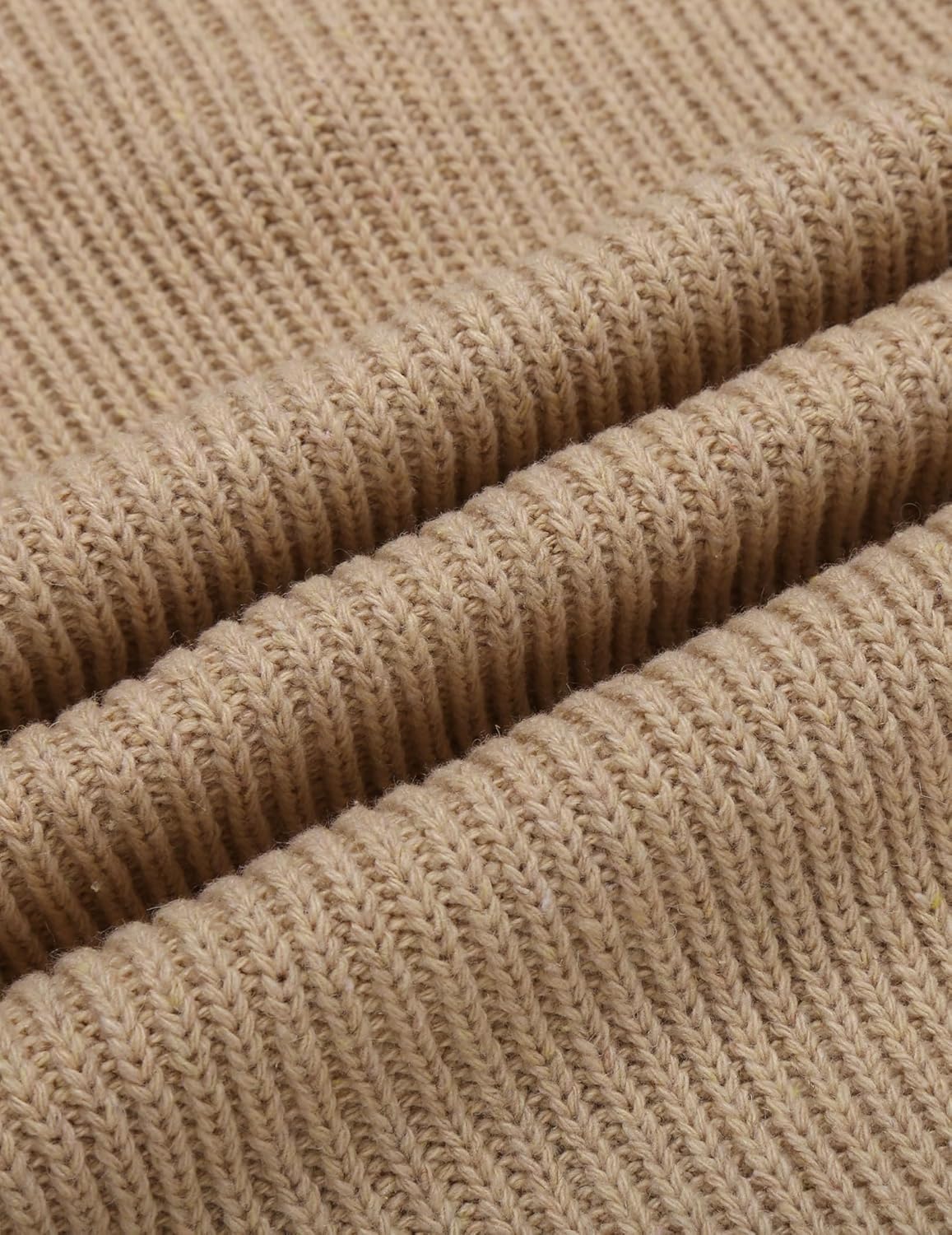 COOFANDY Men's Knitted Turtleneck Pullover Shawl Collar Sweaters Slim Fit High Neck Hoodies with Pockets - Image 6