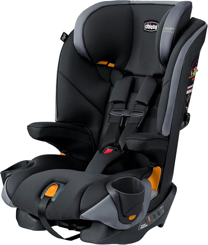 Arnés MyFit + asiento elevador para auto, arnés de 5 puntos y asiento trasero alto