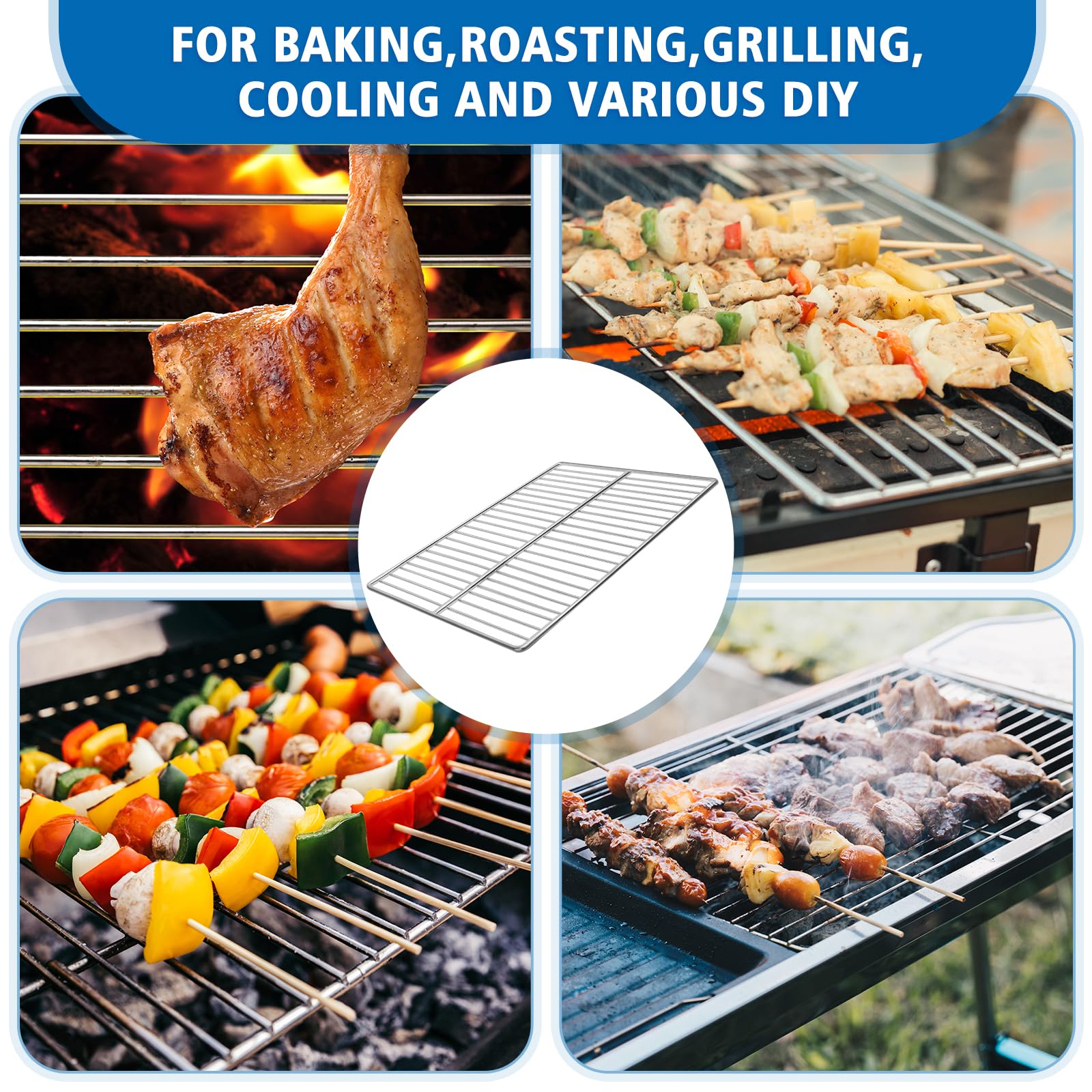 Amazon.com : KEESHA BBQ Grill Mesh Metal Stainless Steel Barbecue