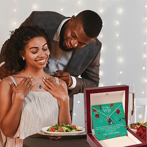 Miniatura 4 de Regalos para esposa, collar para mi alma gemela para mujer, regalo de cumpleaños para esposa, romántico día de San Valentín, día de la madre, boda,