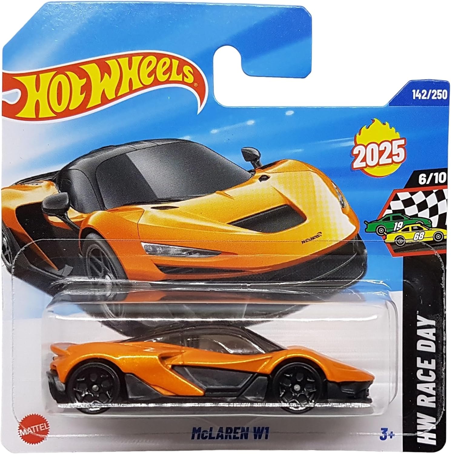 Hot Wheels - McLaren W1 - HW Race Day 6/10 - HYW41 - Short Card - Orange Metallic - Mattel 2025-1:64