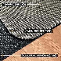 Vista 3 de Kuyal Tapete para Silla de Oficina para Piso de Madera Dura, 36" x 48" Tapete Resistente para Silla de Escritorio para Oficina y Hogar