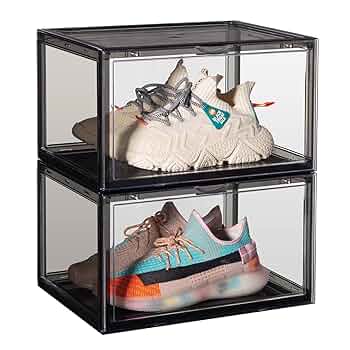 シューズボックス ブラック クリア 8個セット シューズケース 下駄箱 K119 楽天市場】シューズボックス クリア シューズケース 男女兼用