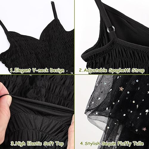 Miniatura 3 de Vestido tutú para niñas, vestido de tul de princesa, fiesta de cumpleaños, vestidos de baile para niños, vestido de baile