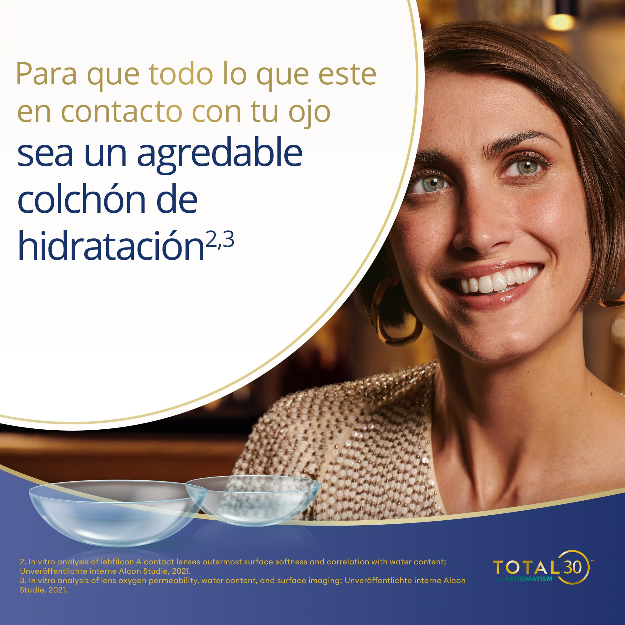 TOTAL30 for Astigmatism lentillas | 6 uds | cil 1.75 | eje 180 | -03.25 dpt