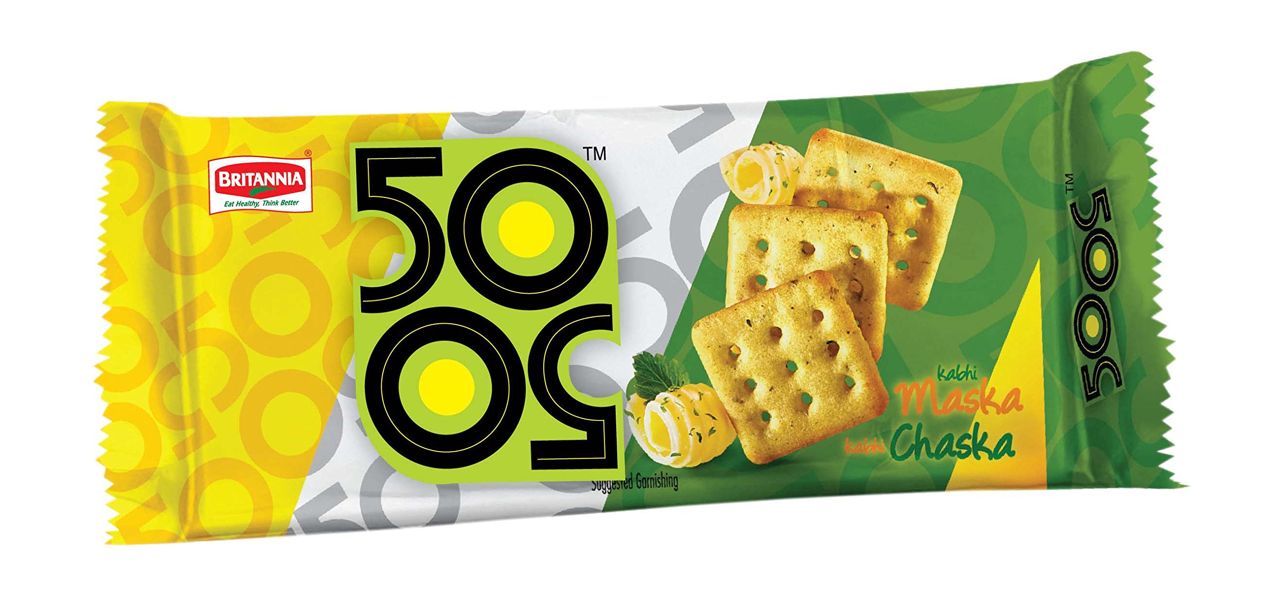 Britannia 50-50 Maska Chaska, 105g [Pack of 6] -