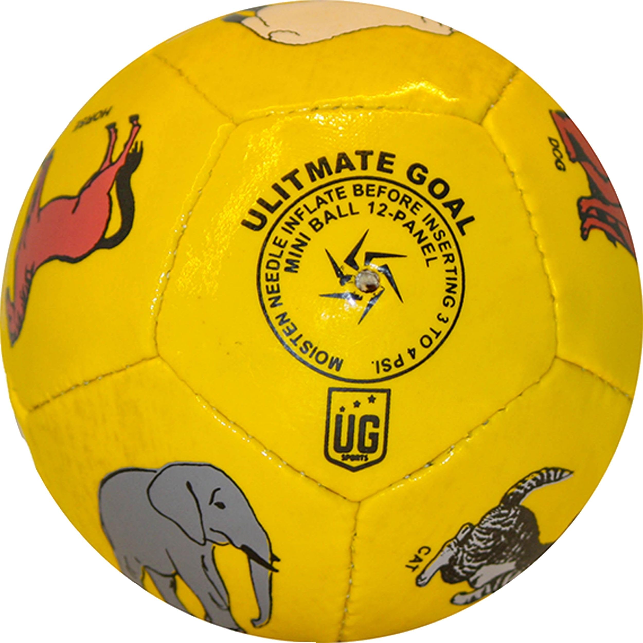 UG Sports Home Play Yellow Animals Print Kids Football | Kids Educational Football for Indoor and Outdoor | Attractive Graphics Football - Size 1 (B0CXQ122C5) Amazon Price History, Amazon Price Tracker