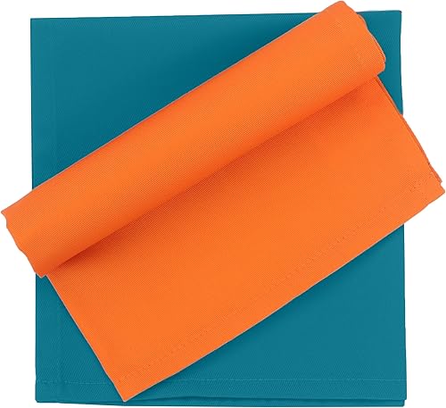 Vista 258 de Ruvanti Servilletas de algodón 12 unidades, servilletas de tela suaves y cómodas, servilletas de lino de calidad hotelera de lujo – Servilletas