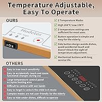 Vista 9 de Food Warming Mat (XL 24"x16"), Food Warmers for Parties Buffet and Daily Use, Full Surface Warm Evenly Electric Warming Tray with Button Temperature