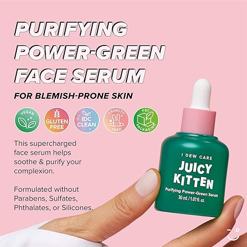 Miniatura 8 de I DEW CARE Bright Side Up - Suero de vitamina C iluminador e hidratante con niacinamida + paquete Juicy Kitten