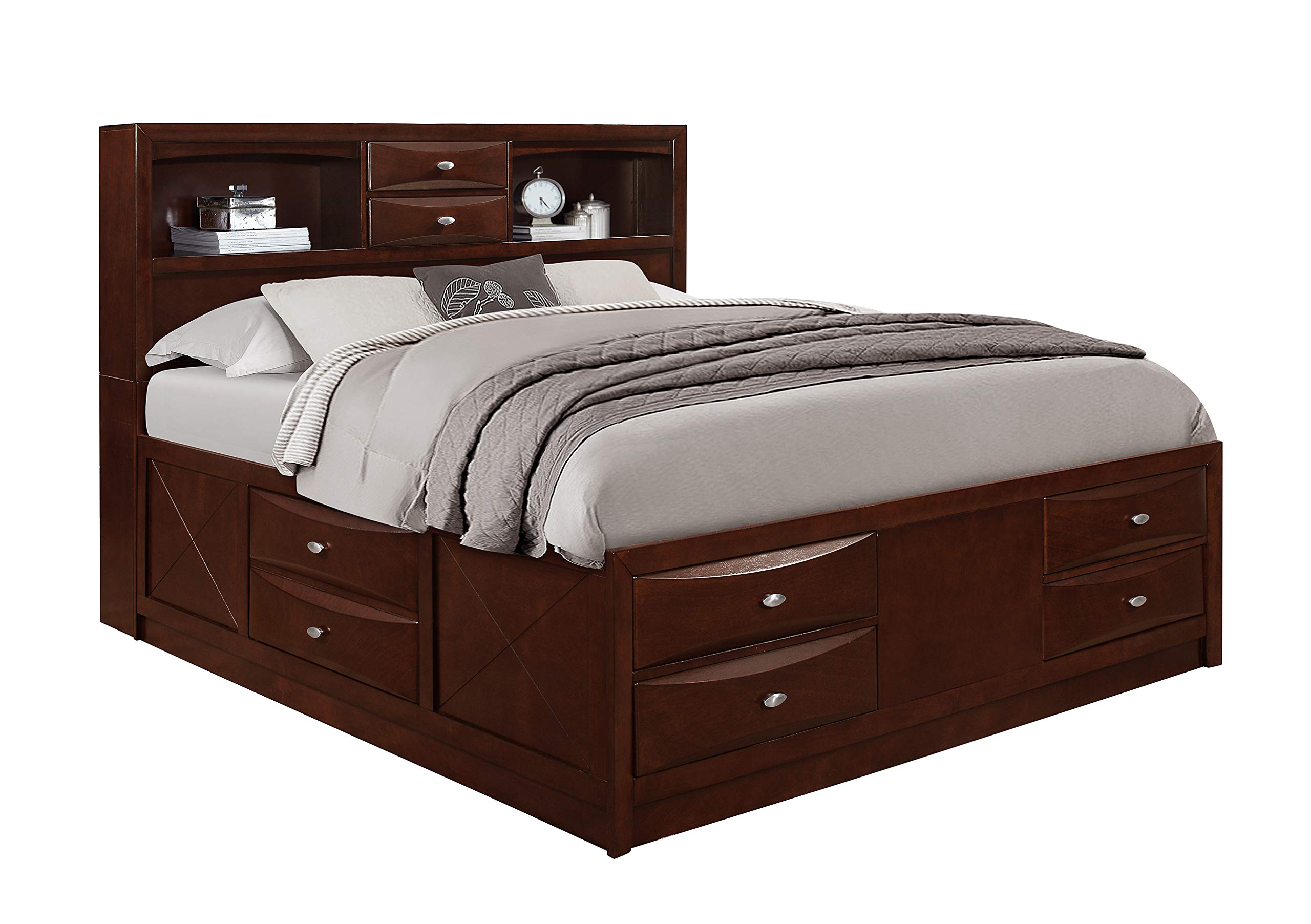 Global Furniture King Bed Merlot