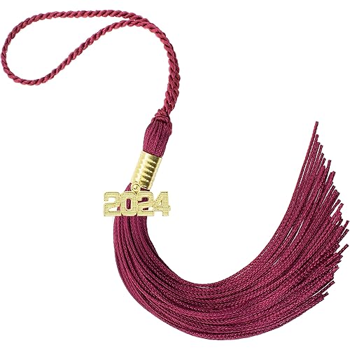 Tassel Depot 2024 Maroon Graduation Tassel - Every School Color Available - Made in USA