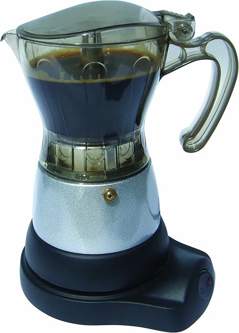 Amazon.com: BC Classics BC-90264 - Cafetera eléctrica (6 tazas),  transparente y plateado : Hogar y Cocina