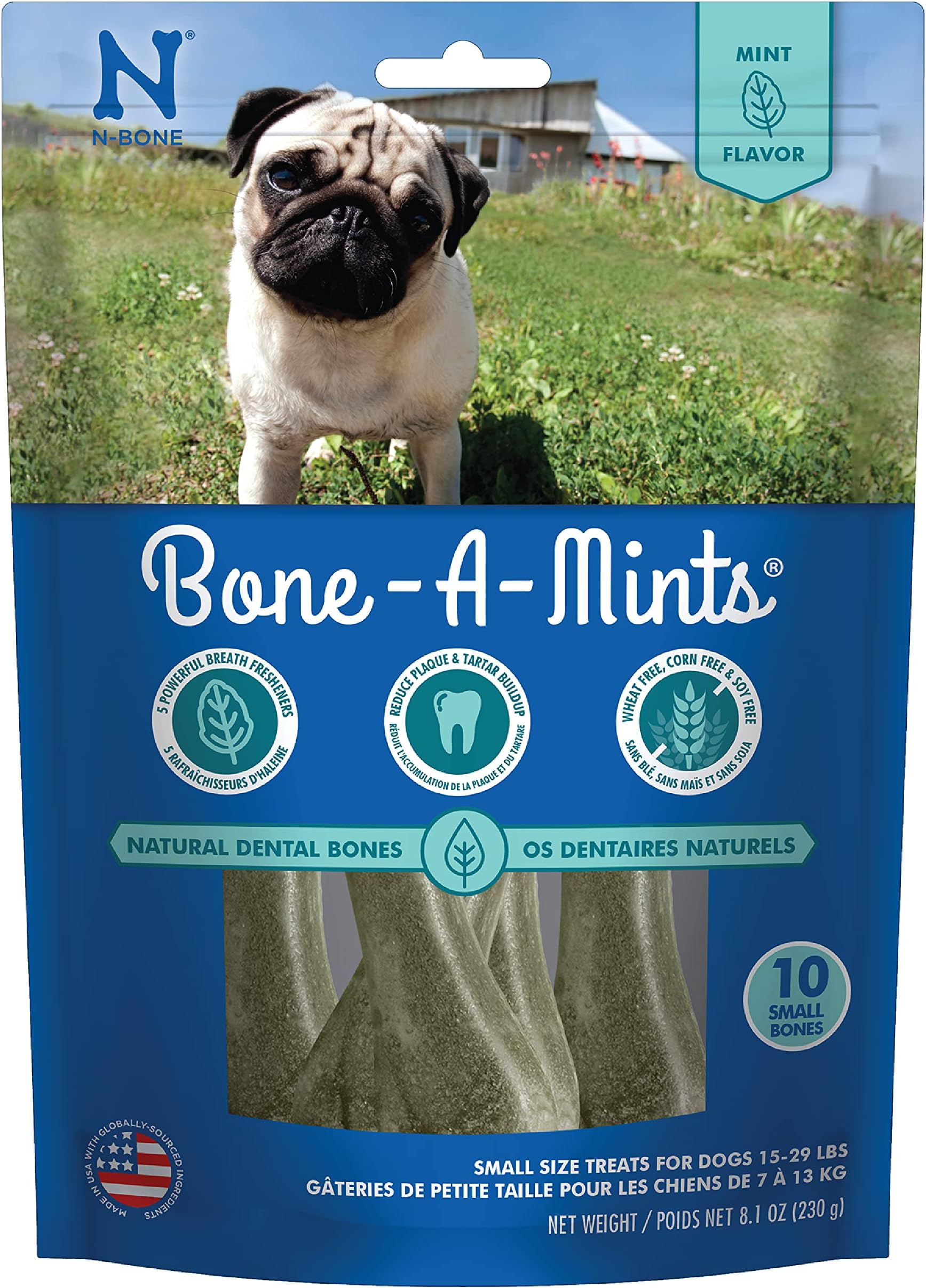 NBone BoneAMints Mint Flavor Daily Dental XSmall Bone