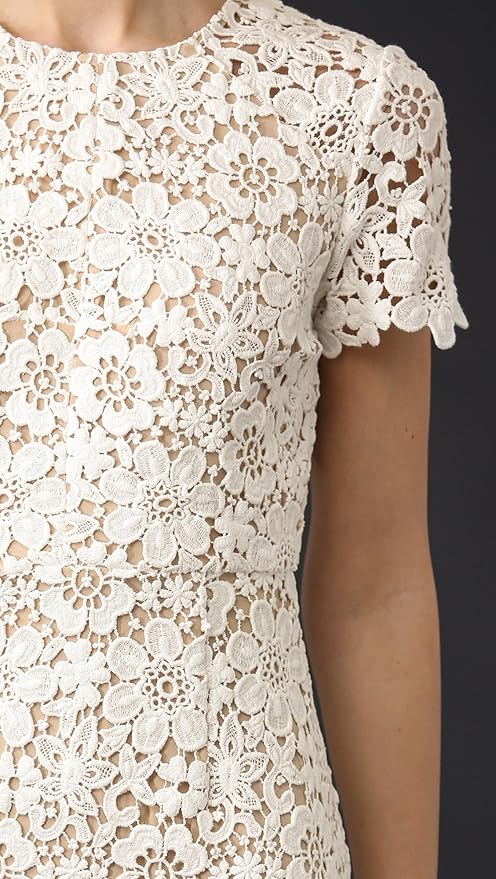 shoshanna guipure lace dress