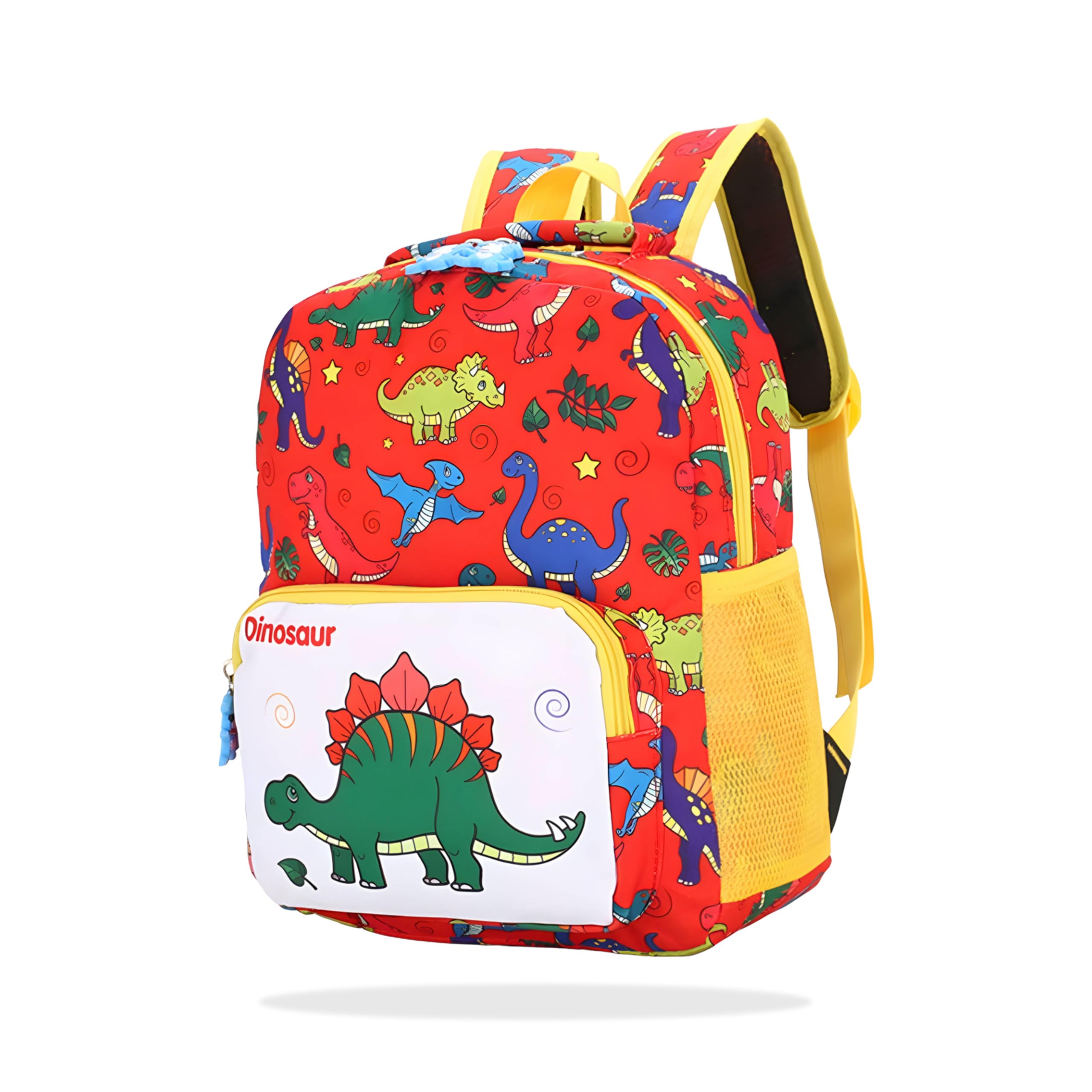 BEMBIKA Kindergarten Cute Cartoon Kids School Bag for Boys and Girls, Toddler Preschool Plush Travel Schoolbag, Perfect Book Bag, Casual Backpack for Kids � (Dino Red)-picture-39