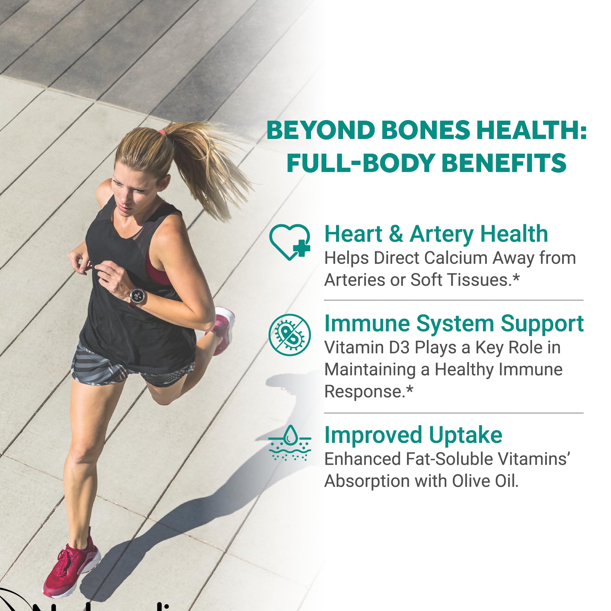 Naturalis Vegan Vitamin D3K2 180 Softgels | Better Bone & Immune Support* — Amazon image 6