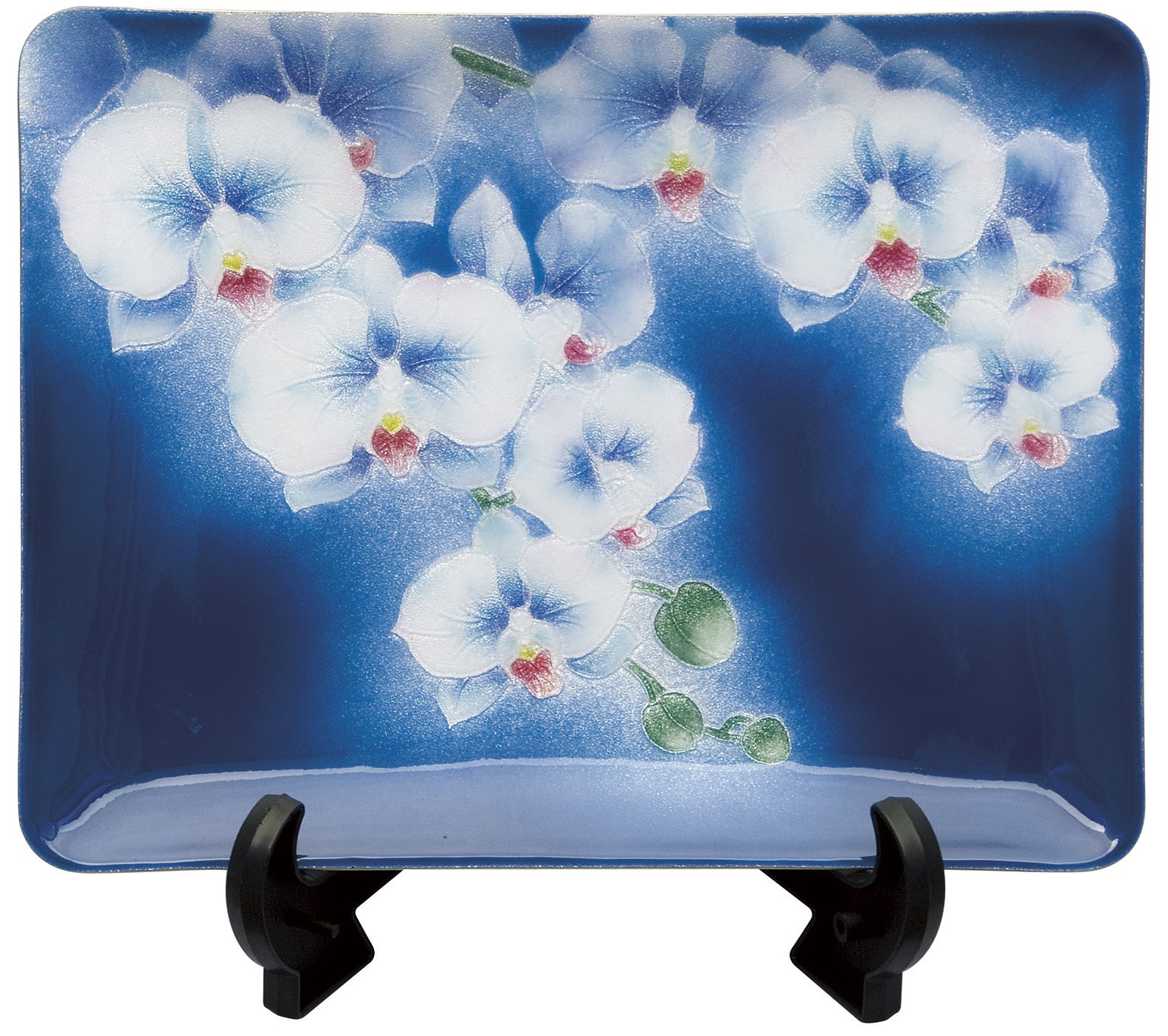 Amazon.co.jp: 彩光舎 七宝焼き 79 胡蝶蘭 飾り皿 005-01 : 文房具