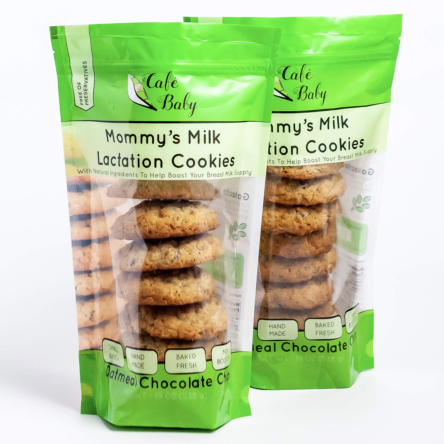Café Baby Chocolate Chip Lactation Cookies for Breastfeeding | Large, Tasty & Fresh | Breast Milk Co