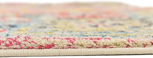 Miniatura 18 de Unique Loom Colección Monterey  Tapete bohemio tribal de época con colores brillantes, Polipropileno, MultiBeige