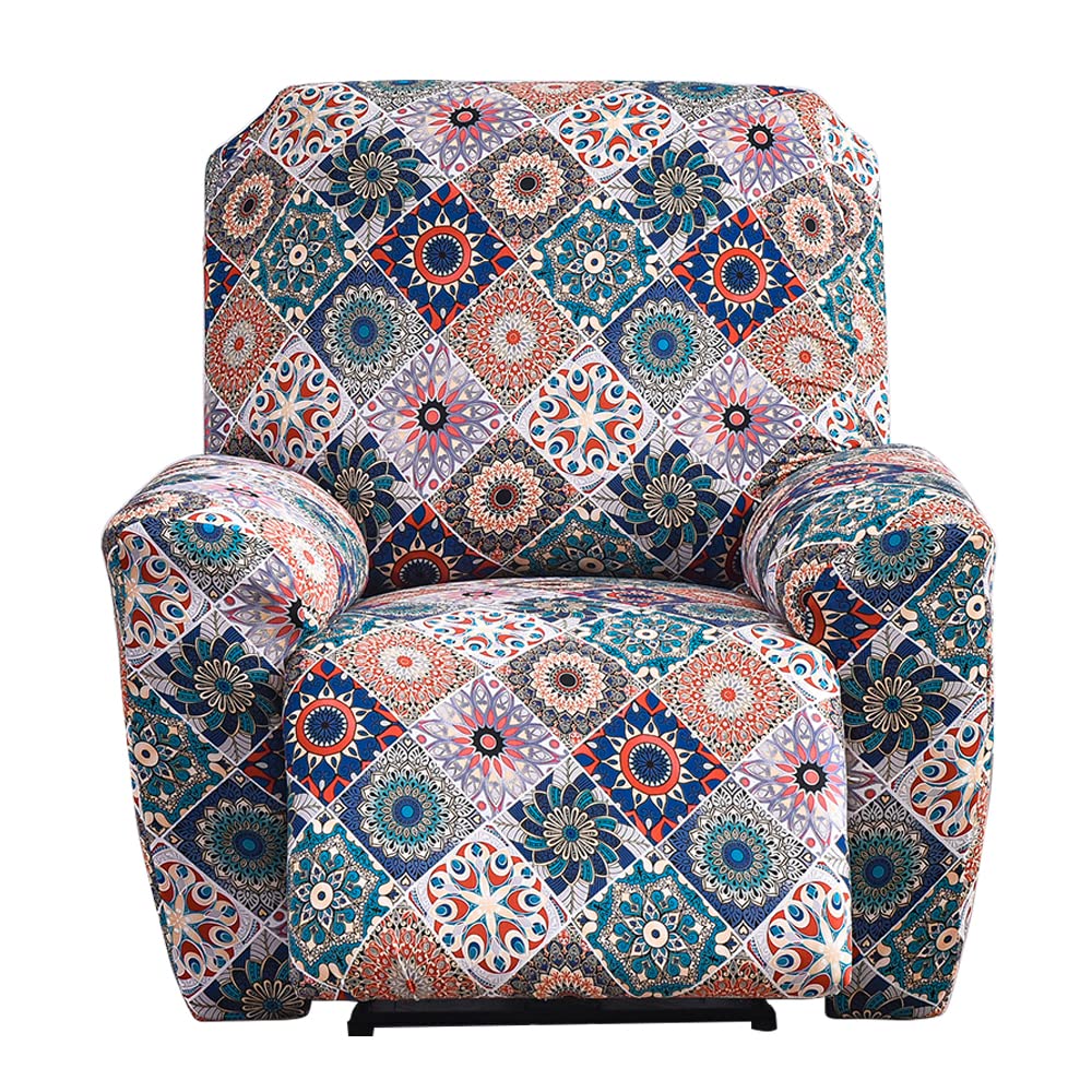 WJHDWYD Recliner Sofa Cover Stretch Cover for Lounge Chair 4 Pieces Stretch Cover for Recliner, Massage Chair(El Telón de Los Sueños)