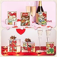 Vista 94 de Nuanchu 80 tarjetas postales de Navidad vintage de 4 x 6 pulgadas, tarjetas de felicitación de Papá Noel, tarjetas de Navidad retro, reimpresión