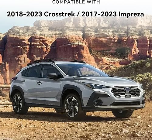 Miniatura 2 de Barras transversales de techo con cerradura de 300 libras compatibles con Subaru Crosstrek 2018-2023 e Impreza 2017-2023, barra transversal de