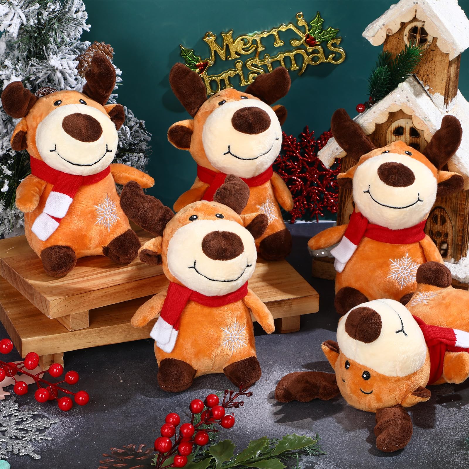 Amazon.co.jp: Liliful 16個パック 8インチ クリスマス ヘラジカ