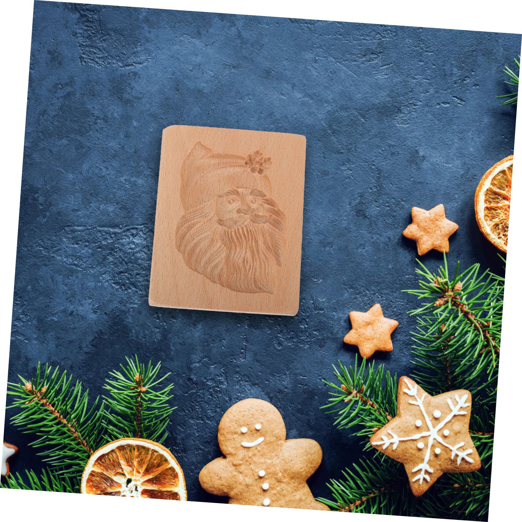 IMIKEYA 3 Stk Ausstecher Aus Holz Backen Kuchen Plätzchen Eins Keksschneider Fondant Mann Urlaub Weihnachten Grad Weihnachtsbackform Cartoon-kekse Schimmel Keksform Backzubehör