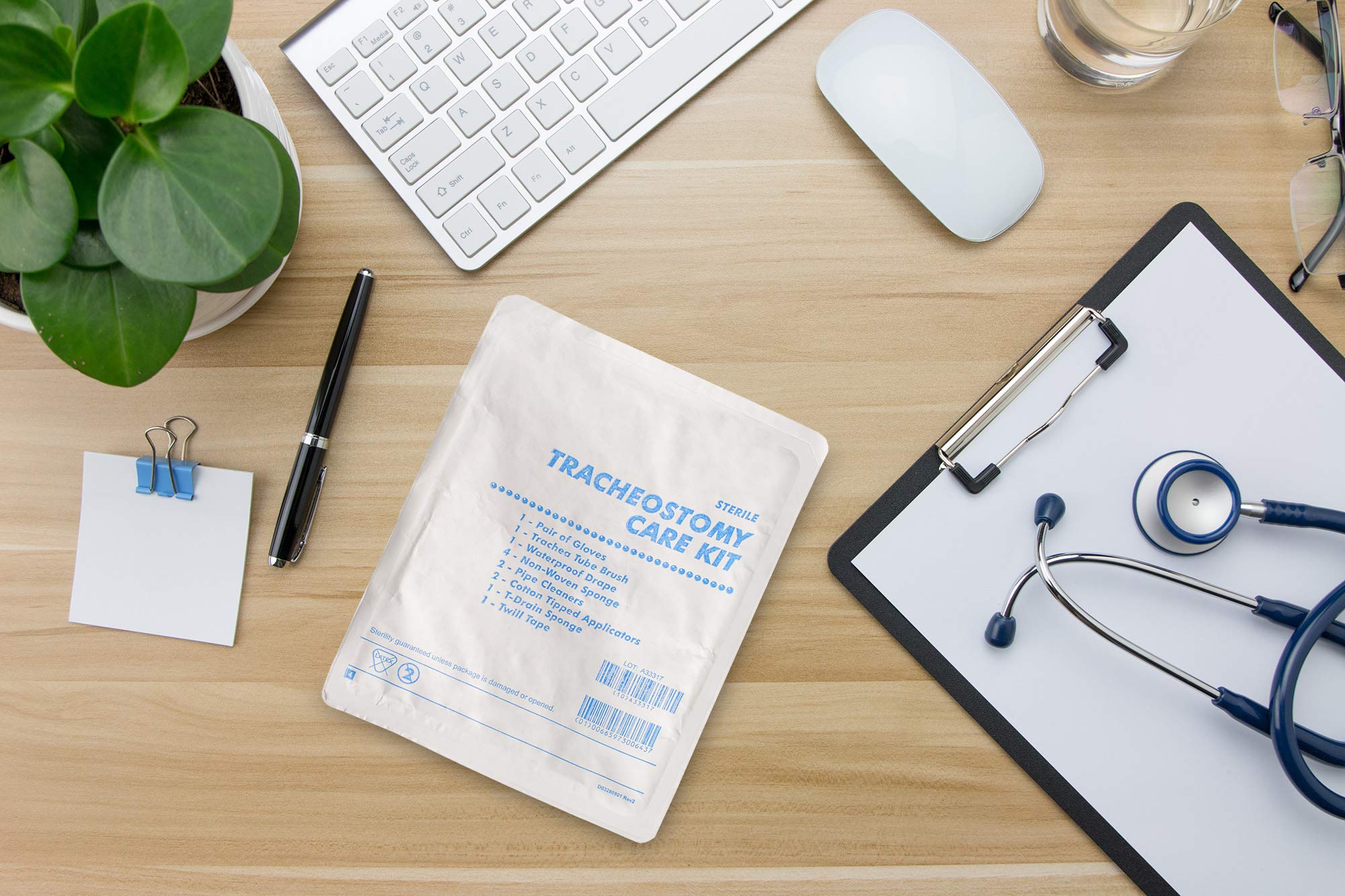 Dukal Tracheostomy Care Kit. Sterile Compact and Disposable Kit with