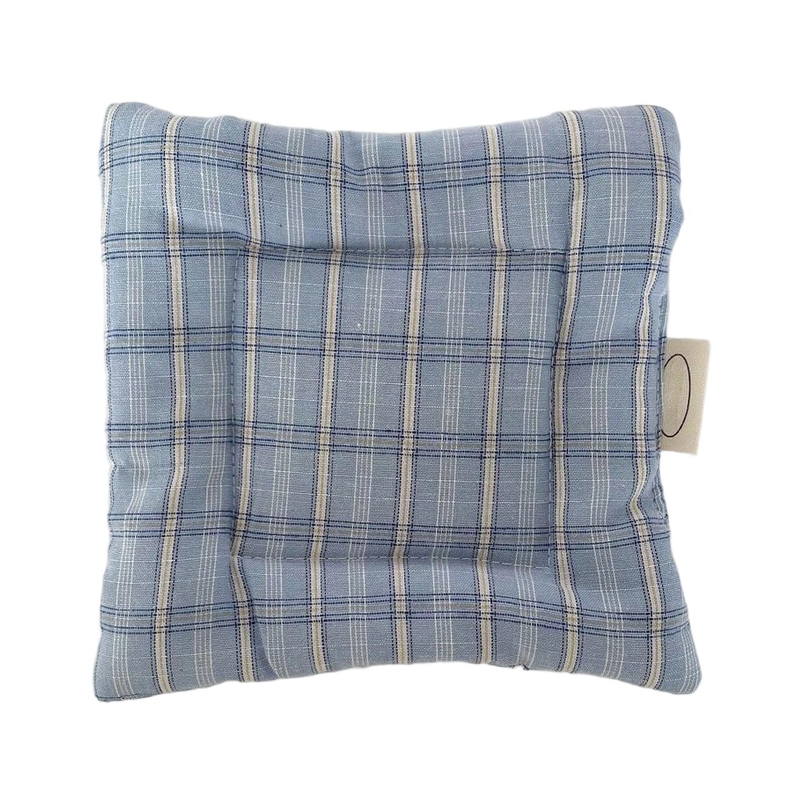 Striped Placemats, Quilted Washable Coasters & Square Cushions for Kitchen Table Decor Gingham Washable Decorative