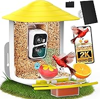 Vista 18 de birdsnap® TUC Comedero para Pájaros con Cámara 2K HD, Panel Solar Tarjeta de 32GB Percha 4-en-1, Vista de 160° Detección y Notificación Automática