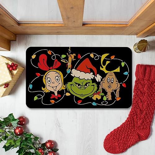 Miniatura 2 de Tapete de estilo bohemio, tapete de bienvenida para entrada interiorexterior, antideslizante, lavable a máquina, tapete bohemio para casa de campo,