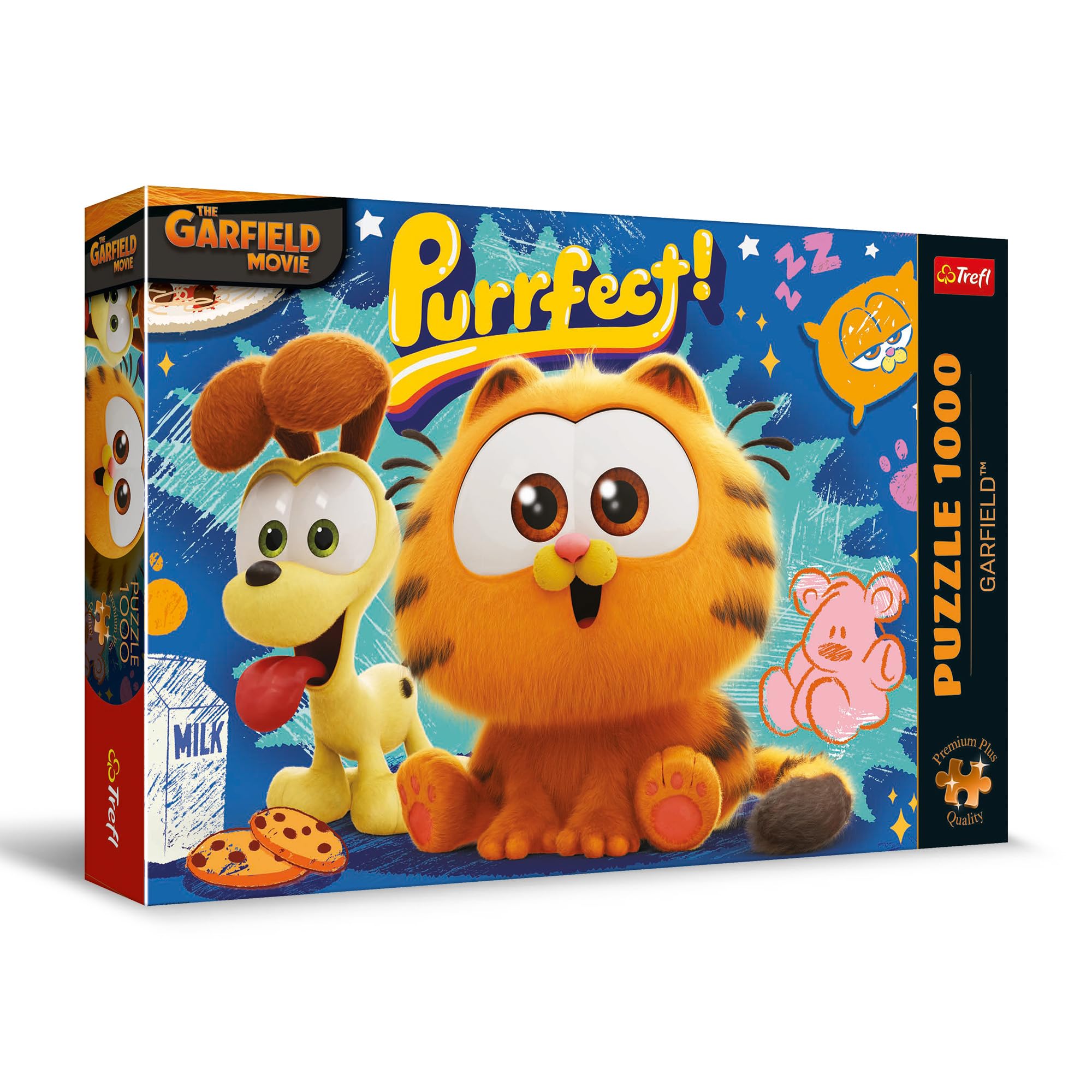 Trefl Mehrfarbig - Puzzle 1000 Teile, Garfield, Premium Plus, Nickelodeon | Für Kinder Und Erwachsene Ab 14 Jahren, Hochwertige, Kreative Unterhaltung, Präzise Passende Teile
