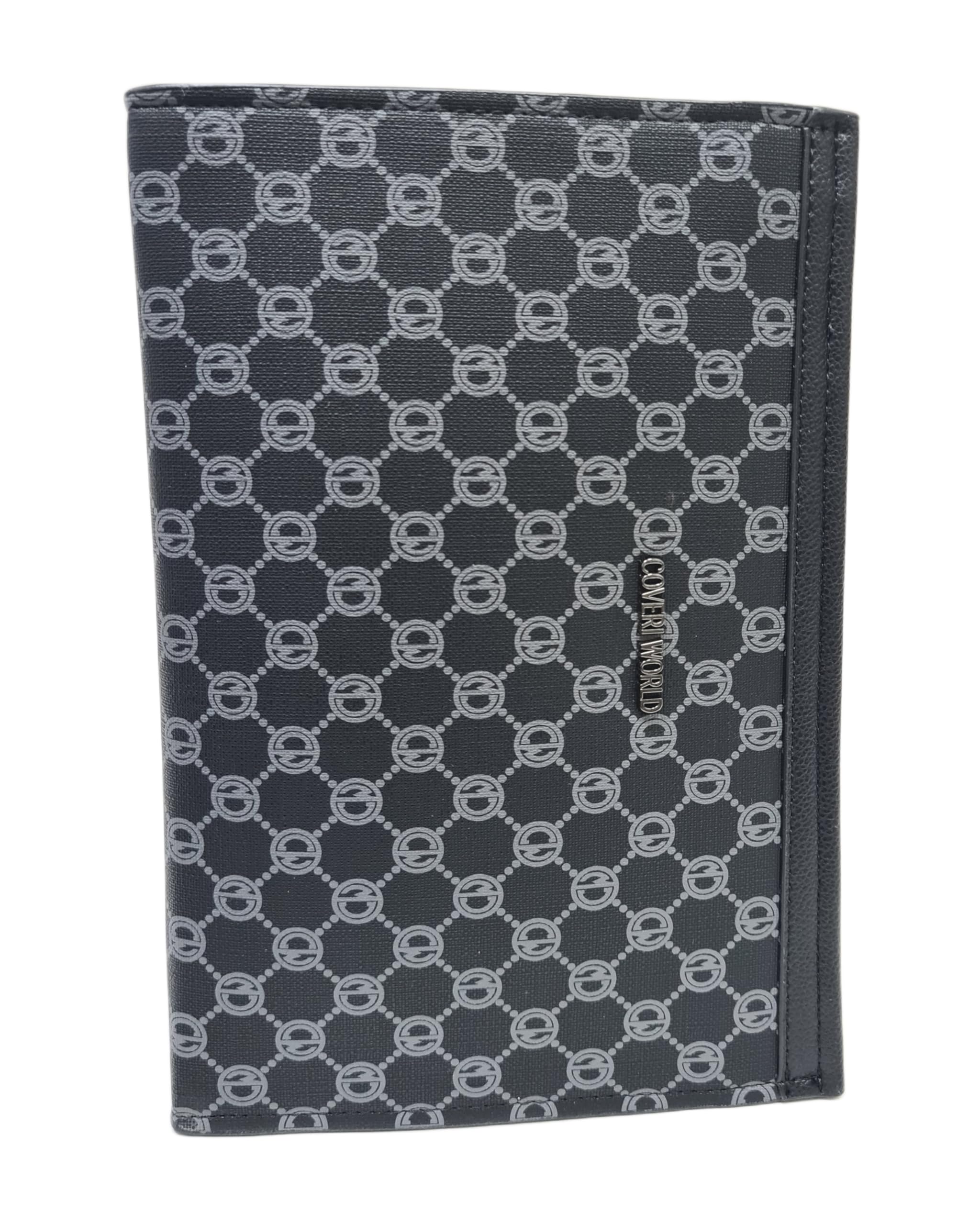 Coveri Borsa Uomo a Mano Grande, Dimensioni 29x20x4,5 cm, Sottobraccio con Manico Rimovibile, Design Monogramma, Art. 4760 Colore Nero