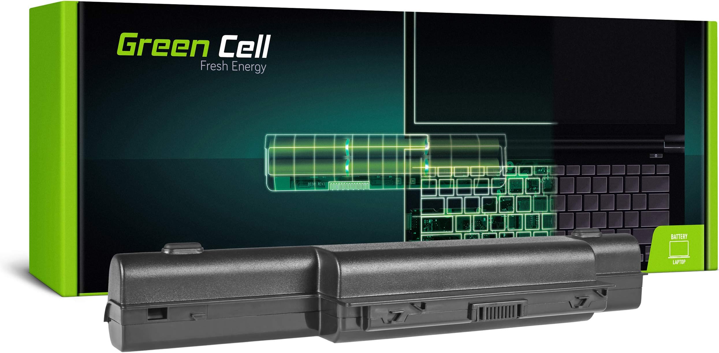 Green Cell Battery for Packard Bell EasyNote TK36-AV-105NL TK36-AV-313NCD TK36-CV-113 TK36-CV-113CZ TK36-RV-032CZ TK37 TK37-AU-043FR TK37-AV-010UK Laptop (8800mAh 11.1V Black)