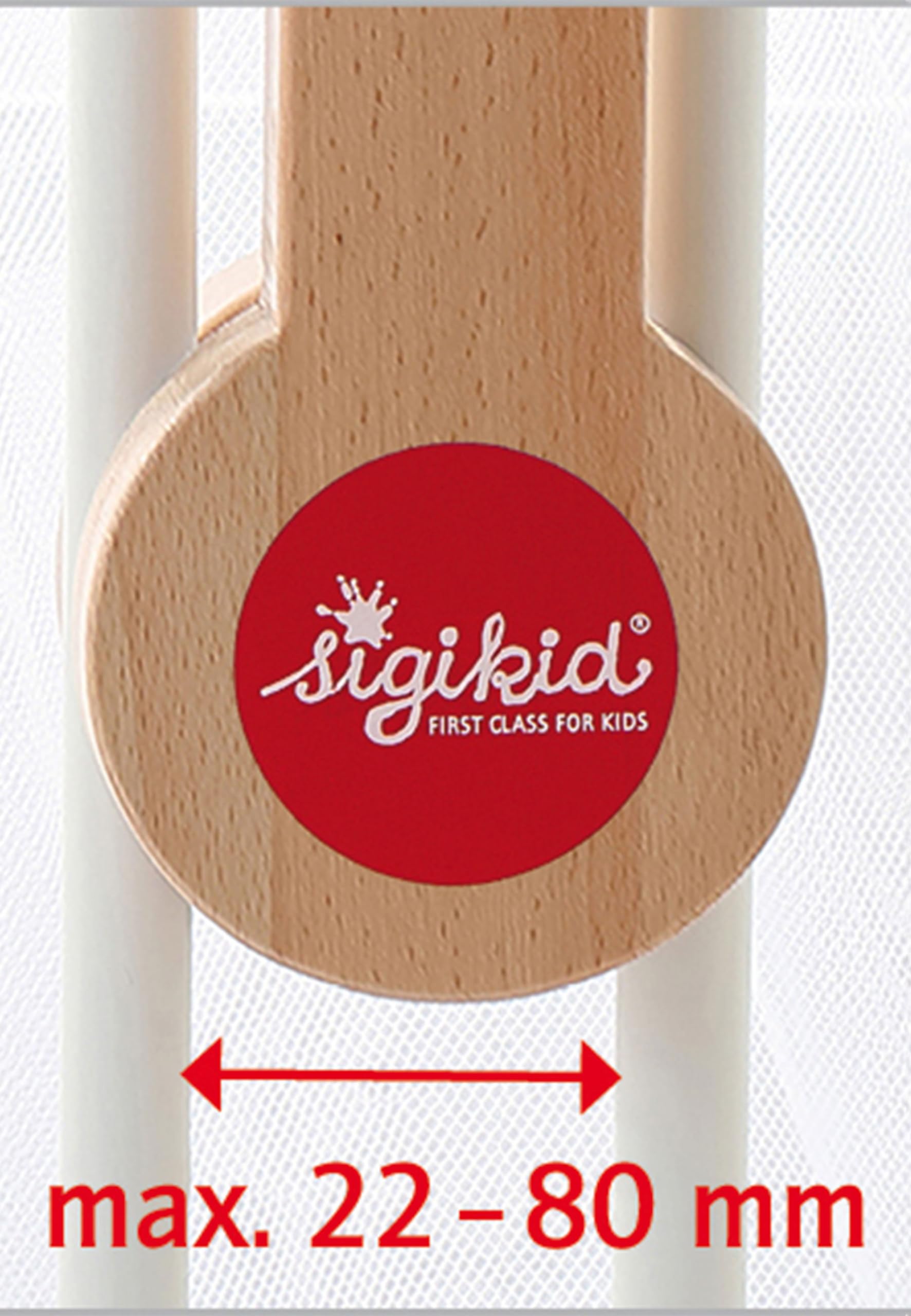 Sigikid Potence En Bois Naturel Pour Mobile Bébé – Support Solide Et Écologique Pour Lit Ou Parc