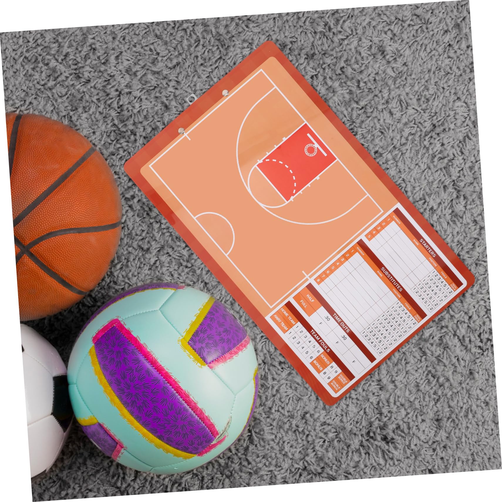 UPKOCH Tablero Baloncesto Entrenador PVC Borrable 40x40 cm Portátil Estrategia