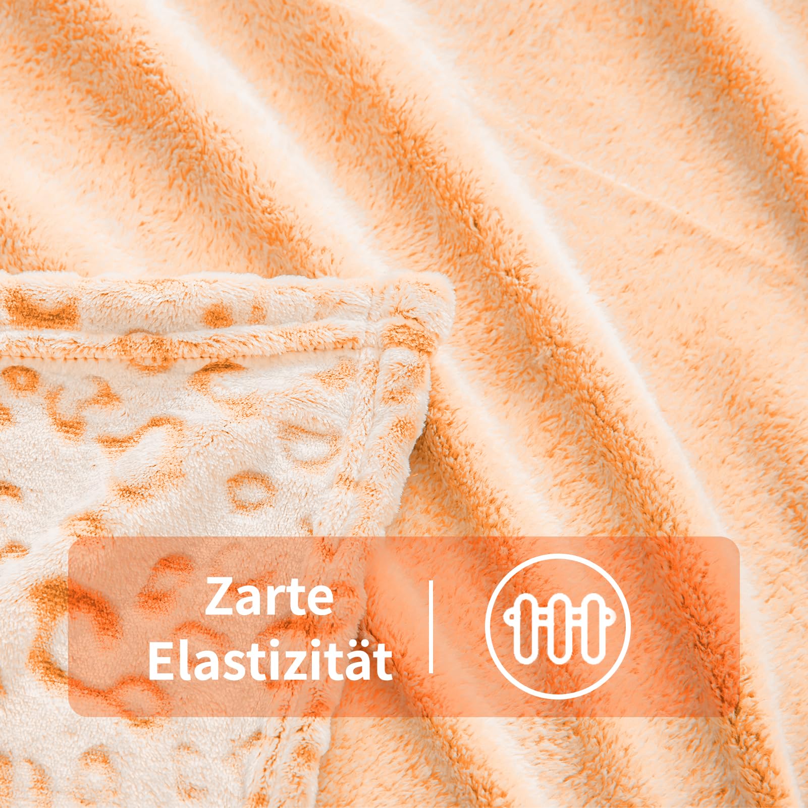 FY FIBER HOUSE Cheetah Print Blanket Blue Leopard Blanket Fluffy Soft Throw for Couch,50"X60"