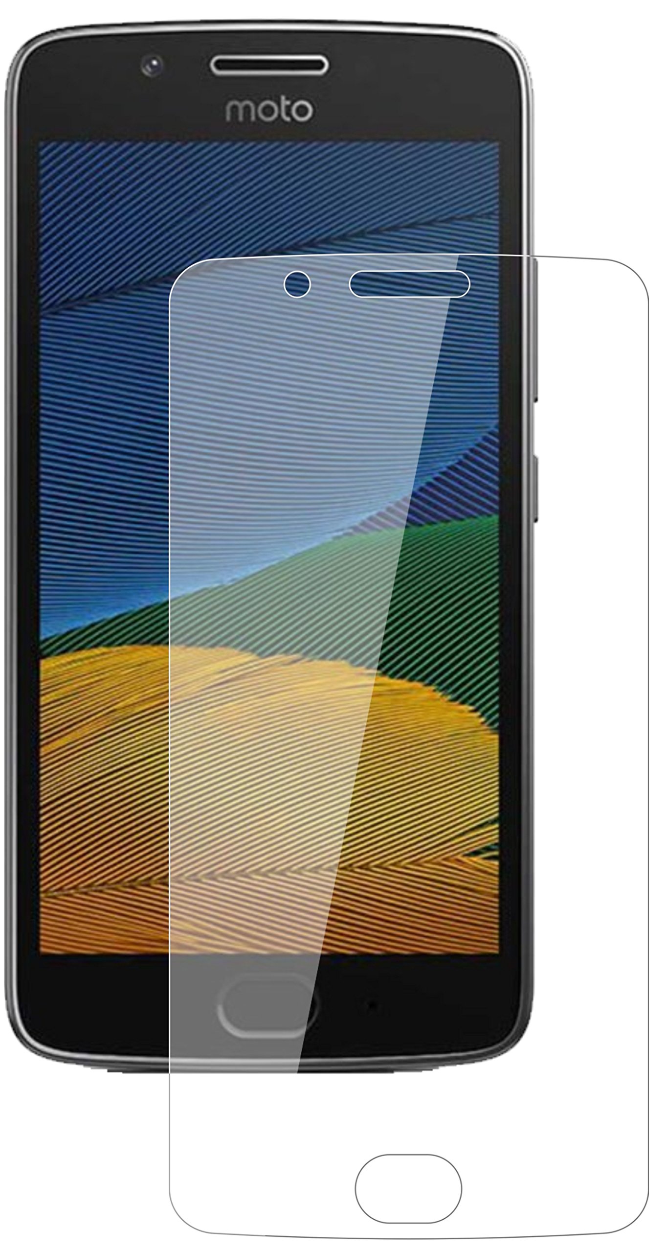 Nandu ZenGlass Pellicola Protettiva In Vetro Per Motorola Moto G5s Plus 9H Anti Impronte