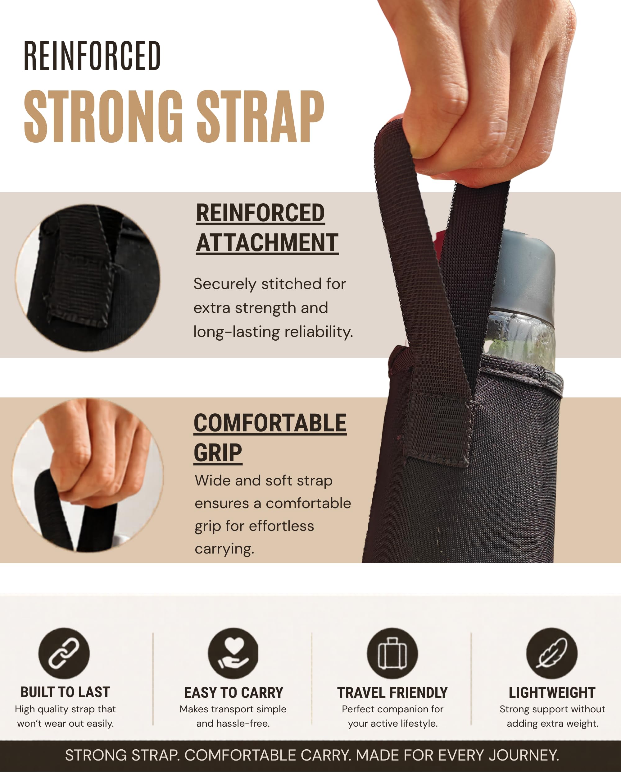 Glass Bottle Sleeve - Keeps Drinks Hot/Cold -3 Glass Bottle Sleeve - Keeps Drinks Hot/Cold -3