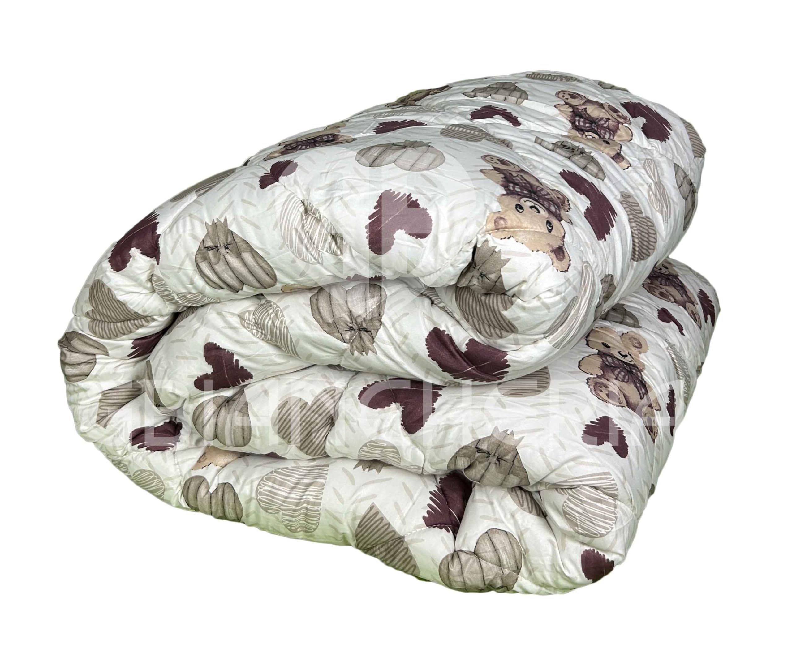 Trapunta Matrimoniale Invernale 250x250 cm – Piumone Caldo Due Piazze 300 g/m², Piumino Anallergico e Traspirante in Morbida Microfibra, Coperta Letto Moderna con Fantasie Colorate (Orsetti)