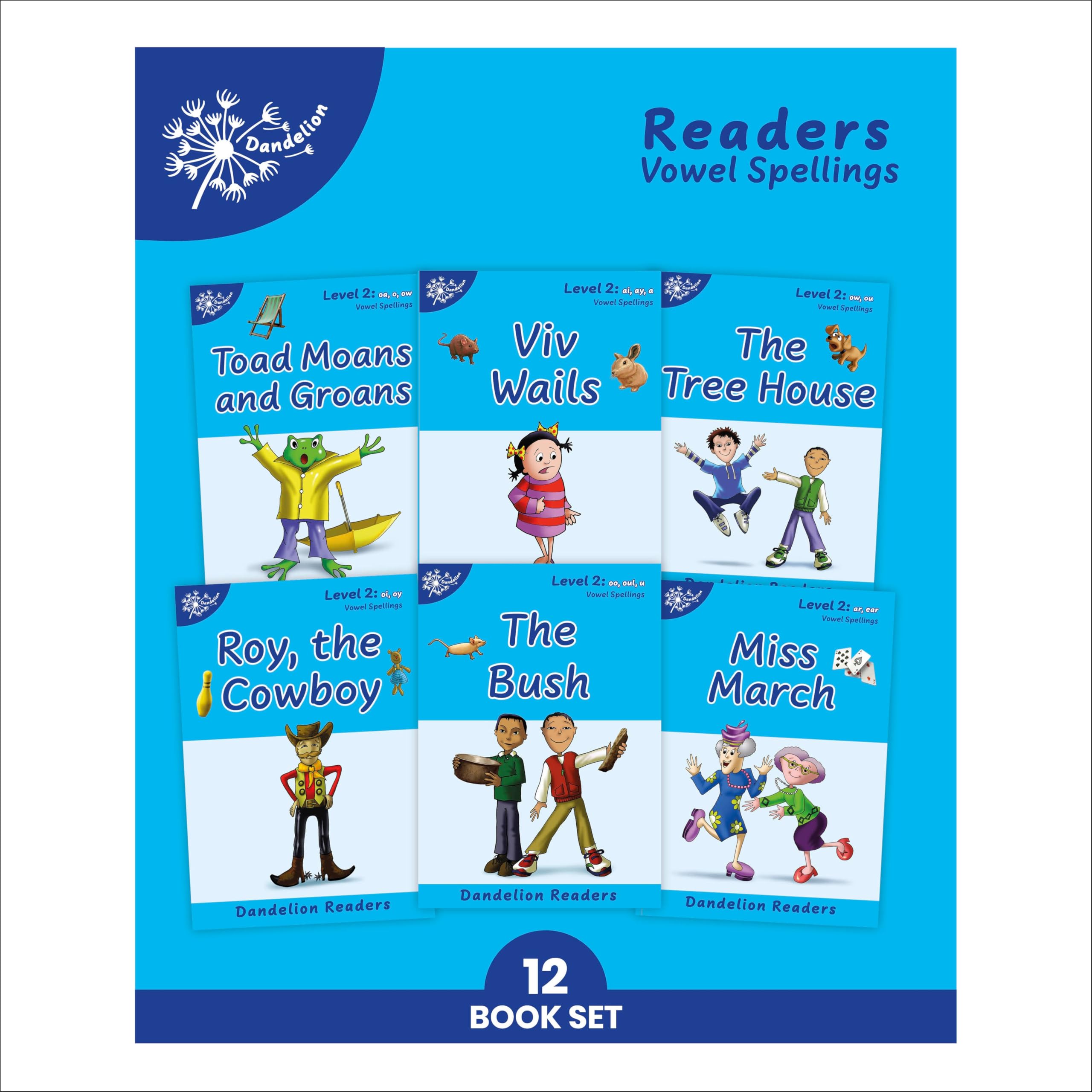Phonic Books Dandelion Readers Vowel Spellings Level 2 Viv Wails: Decodable Books for Beginner Readers Vowel Teams (Phonic Books Beginner Decodable)