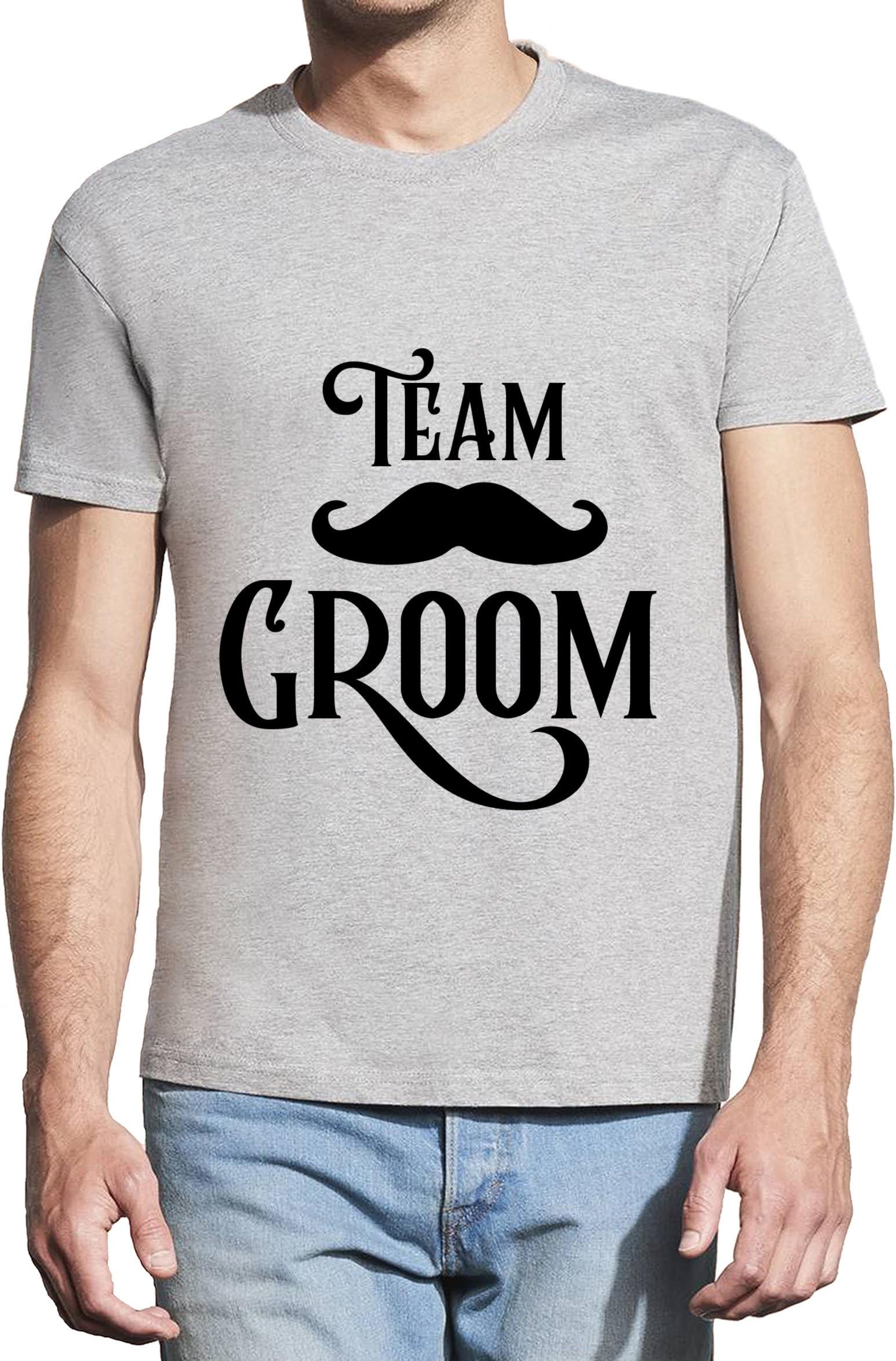 Team Groom Marriage Theme Design Men Regulat Fit Classic White T-Shirt