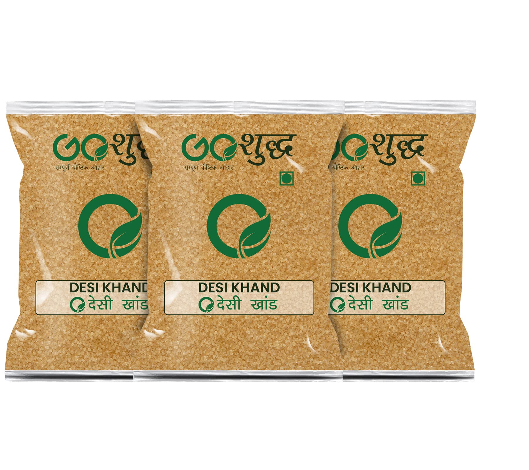 Goshudh Desi Khand (Raw Sugar)|250gm Each (Pack of 3)| COMBO OFFER| Processed Organically| Chemical & Sulphur Free| Healthier Choice| With rich taste & fine texture