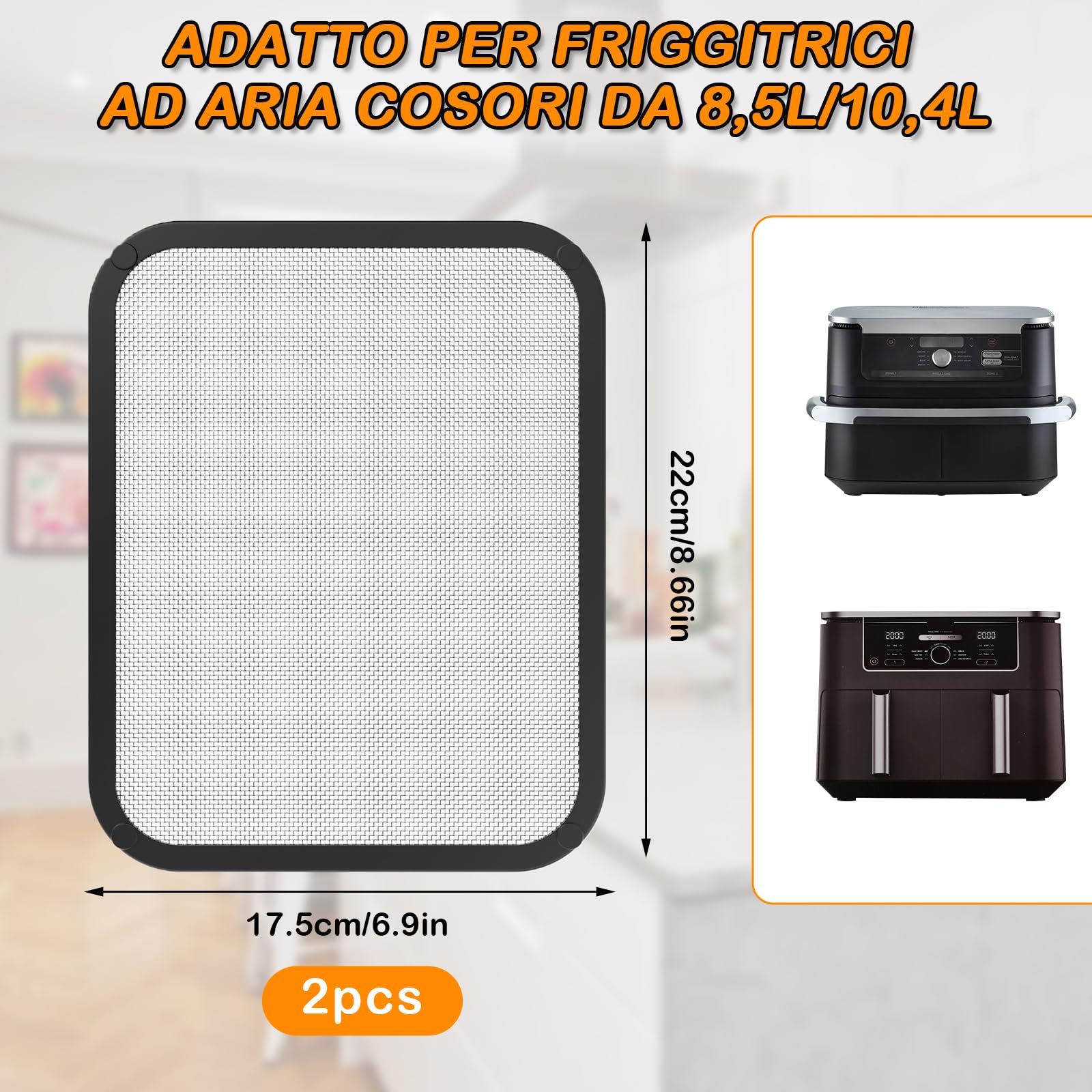 Paraschizzi Magnetico Per Friggitrice Ad Aria Cosori E Philips: Tiene