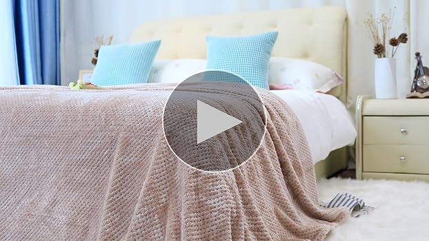 Amazon.com: uxcell Flannel Fleece Bed Blankets, Soft Warm