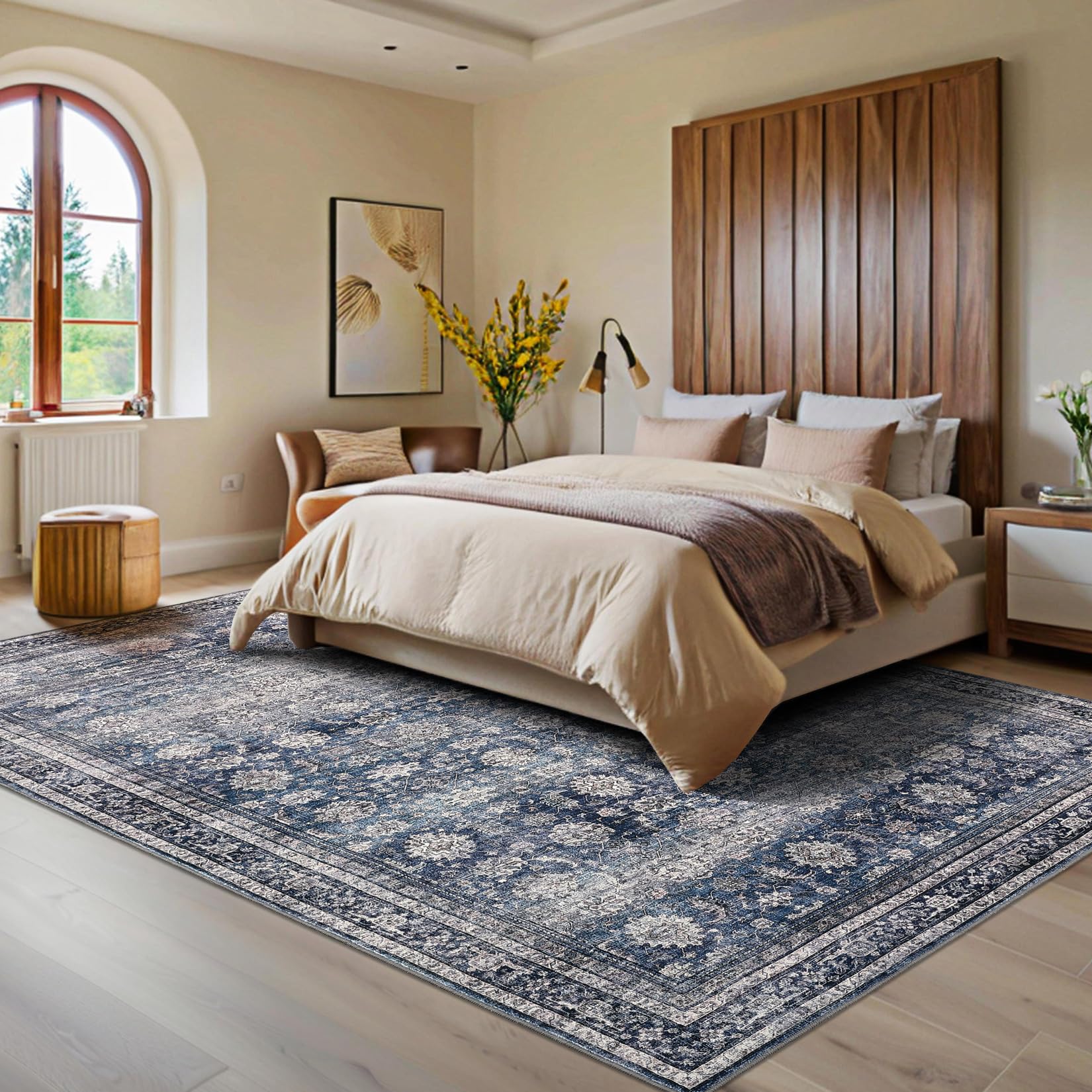 GarveeHome Vintage Printed Area Rug