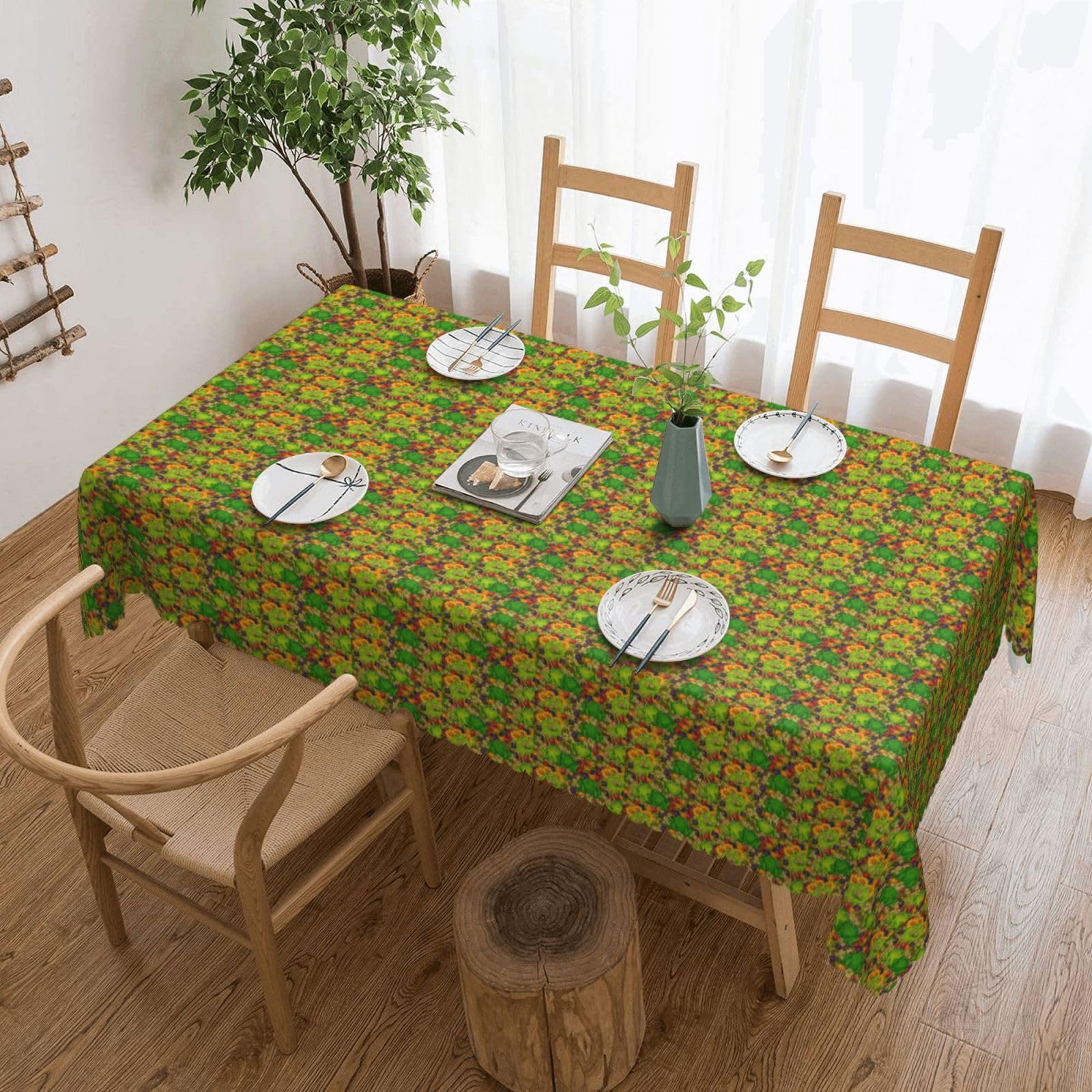Nappe grenouille rectangulaire imprimé ludique pour repas de fête