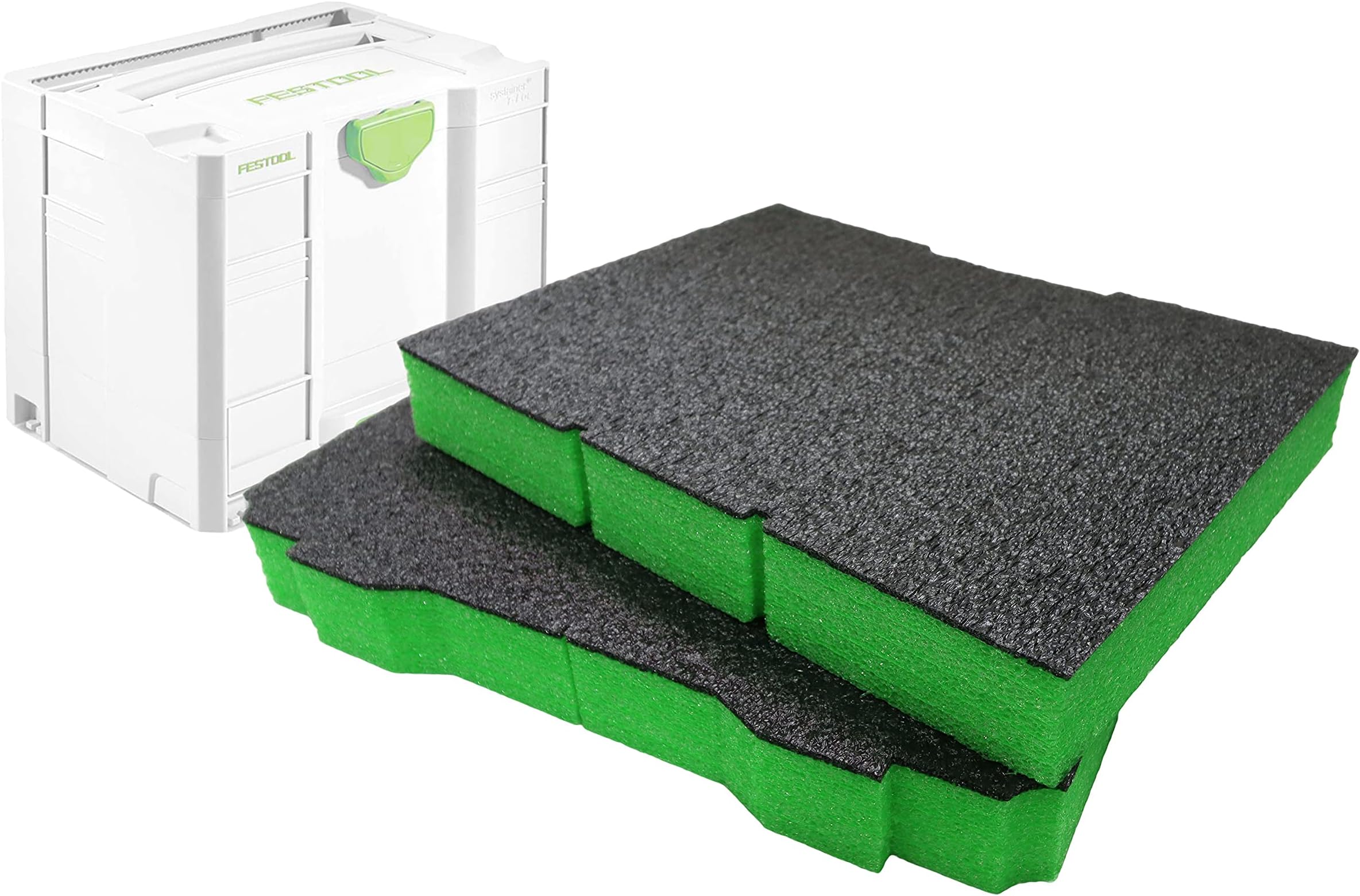 Shadow FoamSYS Combi Inserts – for Festool, TANOS & Panasonic [Green 50mm Twin Pack] Easy Peel Foam Inserts for T-LOC SYS-Combi 2 | Fantastic for Power Tools & Tool Storage